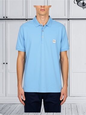 BOSS Hugo Boss Slim Fit Passenger Polo Shirt Blue Size Medium